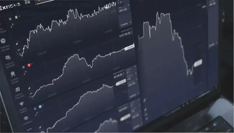 Exnova é Confiável? O Dossiê Completo da Plataforma 2 Interface de negociação da Exnova Trader Plataforma mostrando gráficos e ferramentas de trading