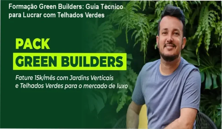 Instalação profissional de telhado verde utilizando a metodologia da Formação Green Builders