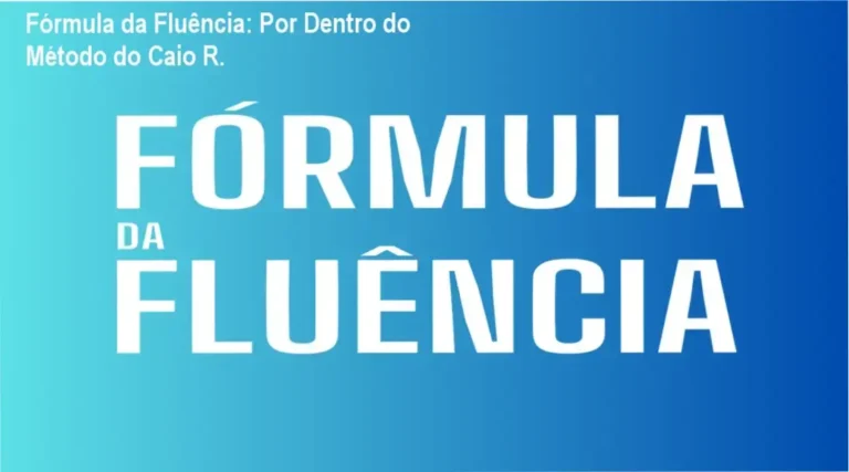 Fórmula da Fluência Caio R bastidores e funcionamento do método blocos espaçados