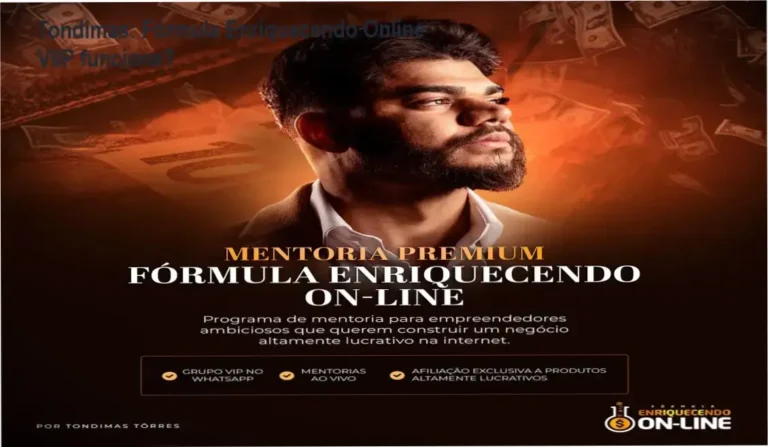 Tondimas: Fórmula Enriquecendo Online VIIP funciona? 7 Interface interna e bastidores da plataforma Fórmula Enriquecendo Online VIIP de Tondimas Torres