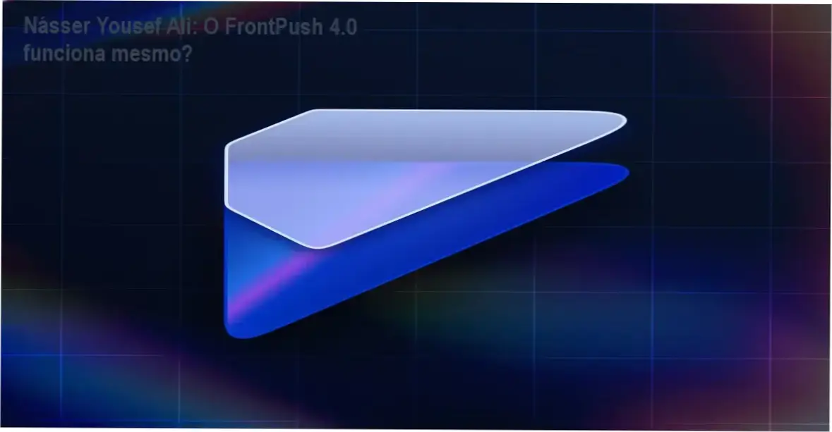 Interface de aprendizagem do FrontPush 4.0 de Násser Yousef Ali revelando o método de UI e Motion Design