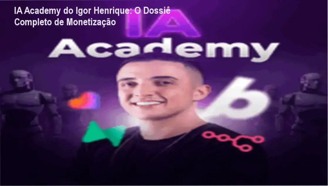 Interface de aprendizado e bastidores do método IA Academy de Igor Henrique