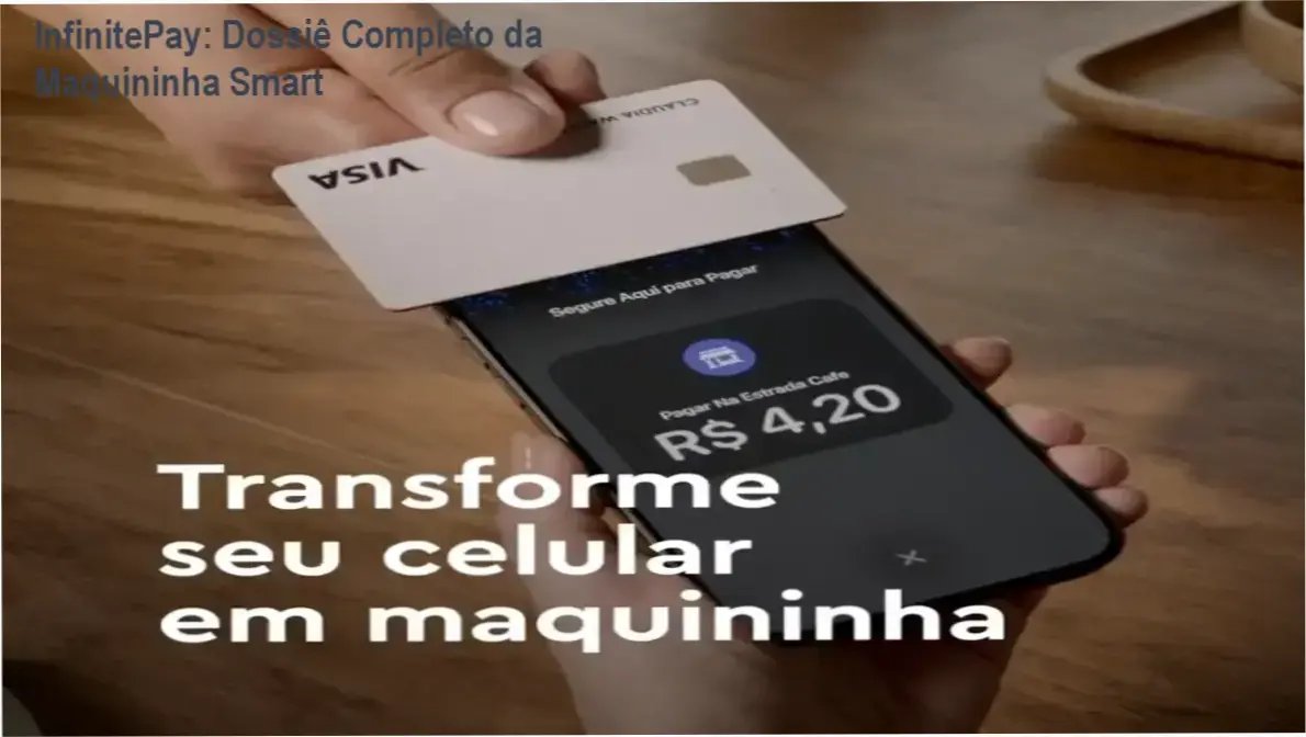 InfinitePay: Dossiê Completo da Maquininha Smart 1 InfinitePay Maquininha Smart em funcionamento mostrando interface de vendas
