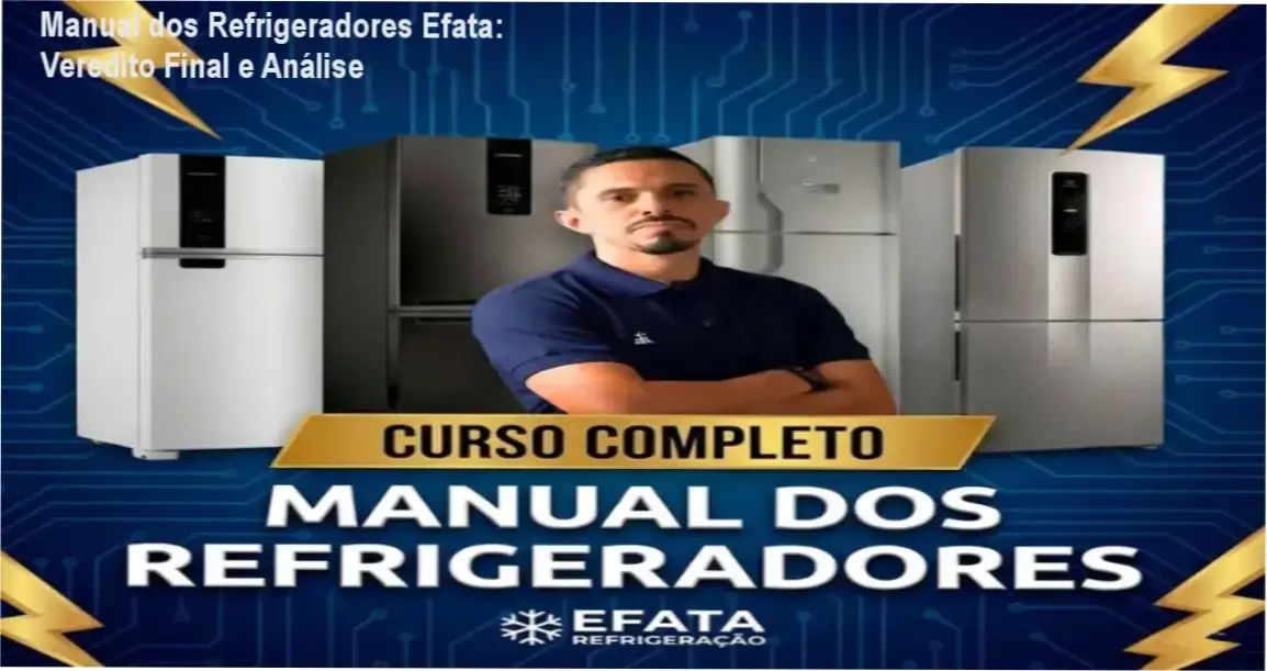 Técnico de refrigeração aplicando as técnicas do Manual dos Refrigeradores Efata em uma geladeira