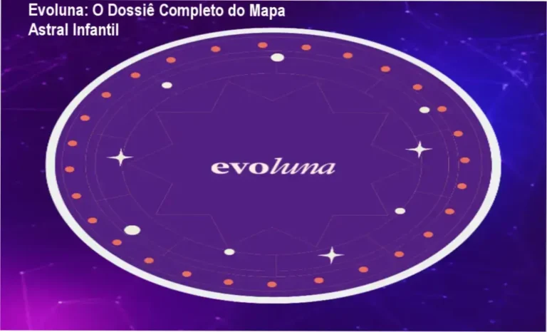 Mapa Astral Completo Infantil da Evoluna mostrando detalhes do relatório personalizado
