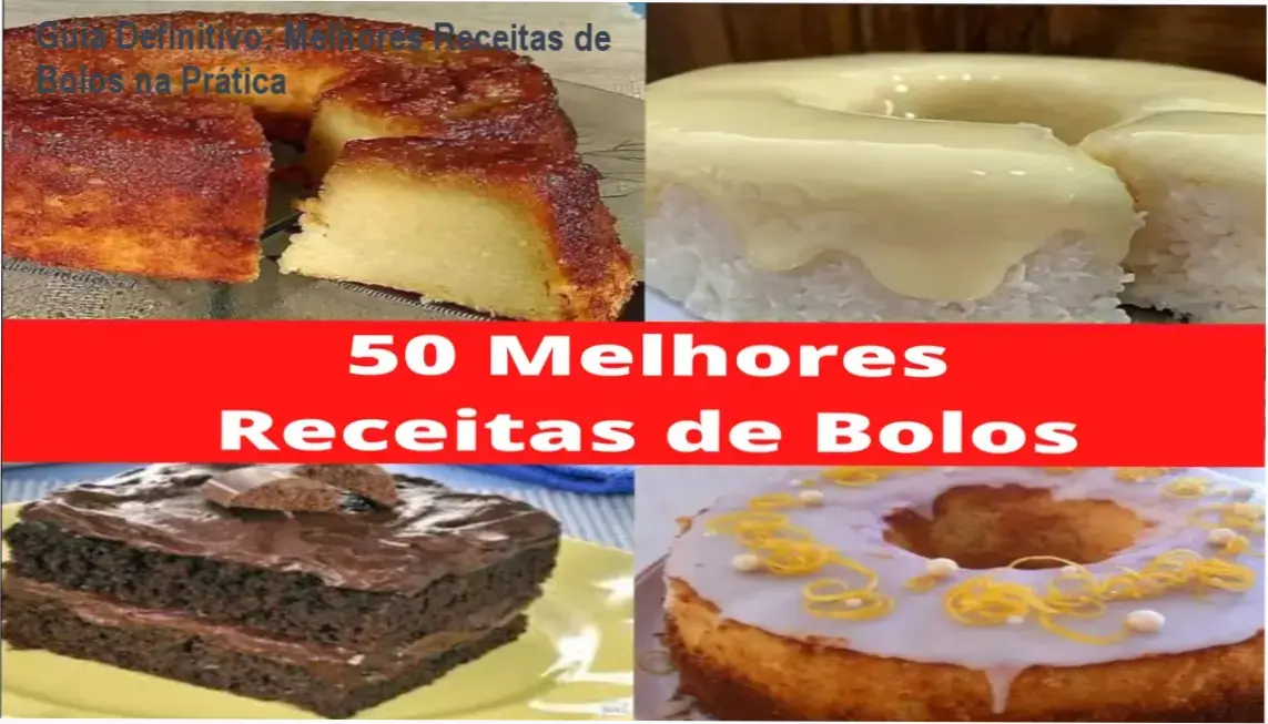 Melhores Receitas de Bolos revelando o conteúdo do livro digital