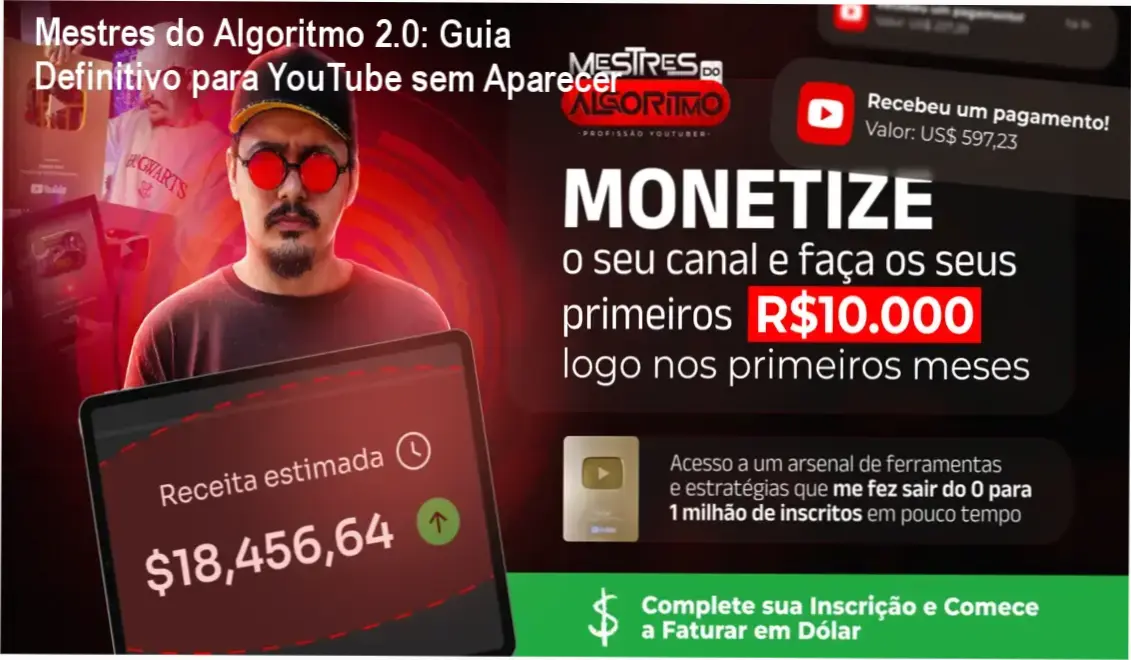 Mestres do Algoritmo 2.0 | Guia Definitivo para Crescer no YouTube com IA