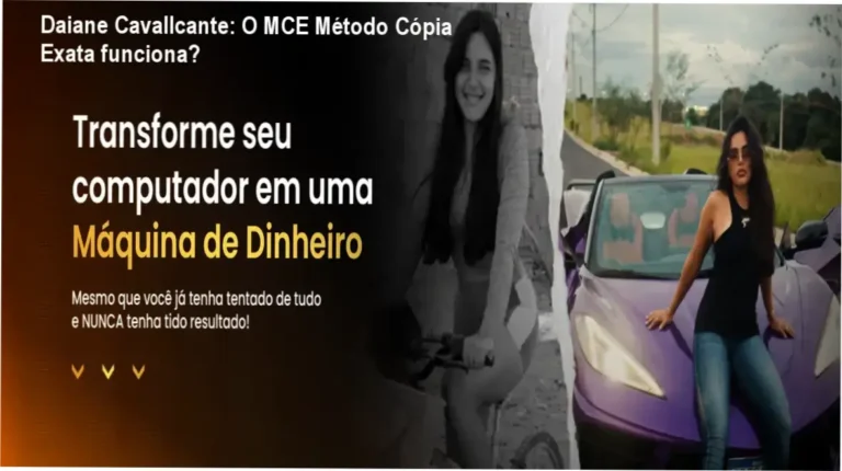 Daiane Cavallcante: O MCE Método Cópia Exata funciona? 2 Interface do aplicativo MCE Método Cópia Exata de Daiane Cavallcante revelando os bastidores do treinamento
