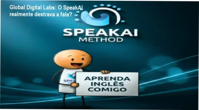Global Digital Labs: O SpeakAI realmente destrava a fala? 2 Interface do Método SpeakAI da Global Digital Labs demonstrando o funcionamento do aprendizado por repetição