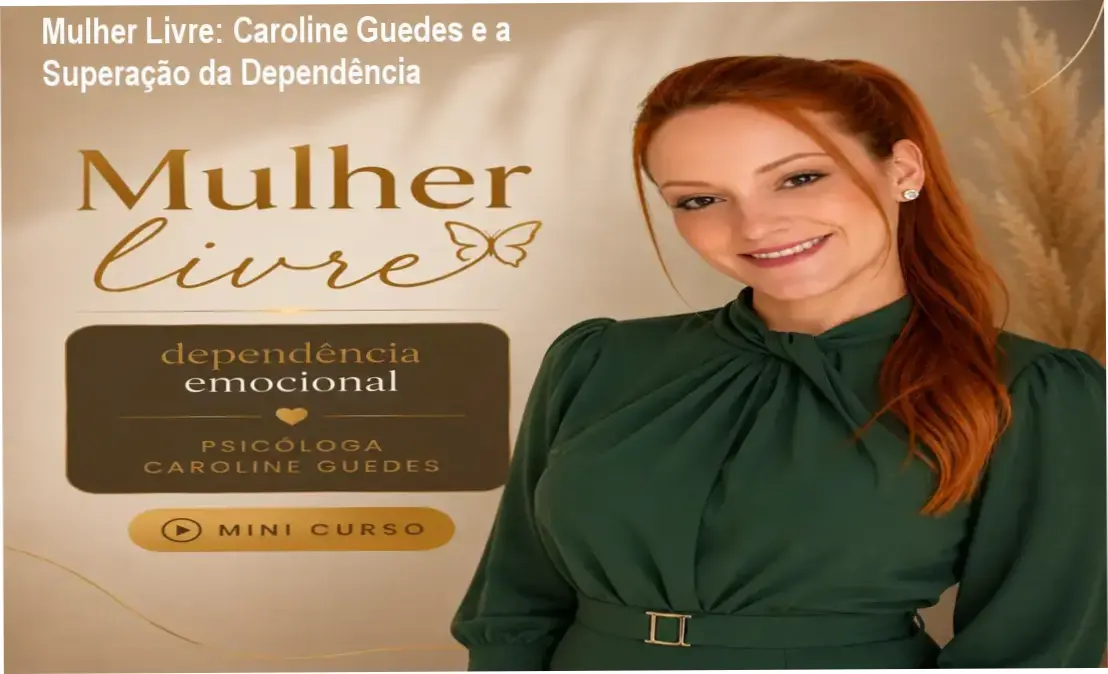 Visão interna da plataforma do curso Mulher Livre da psicóloga Caroline Guedes