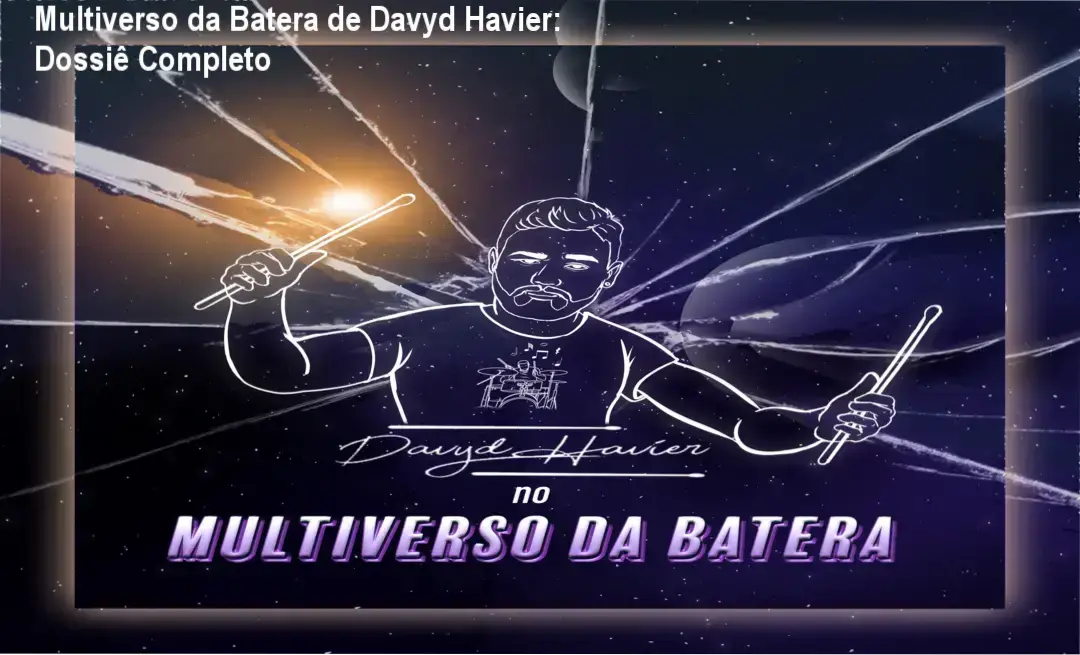 Bastidores e interface do curso Multiverso da Batera de Davyd Havier