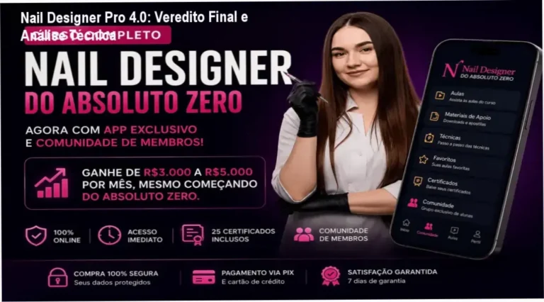 Nail Designer Pro 4.0 Escola de Unhas Profissionais funcionamento e visão interna