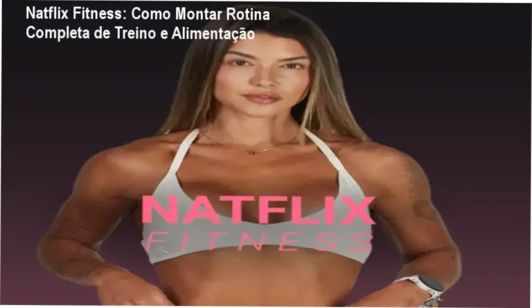 Natflix Fitness: Como Montar Rotina Completa de Treino e Alimentação 6 Tela da plataforma Natflix Fitness exibindo programas de treino feminino e cardápios nutricionais personalizados.
