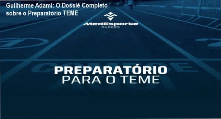 Interface de estudos do Preparatório para o TEME de Guilherme Adami demonstrando o método intensivo