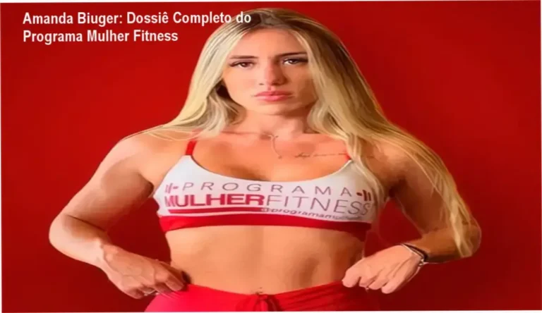 Amanda Biuger: Dossiê Completo do Programa Mulher Fitness 9 Visão interna do aplicativo do Programa Mulher Fitness com Amanda Biuger mostrando treinos e planos alimentares