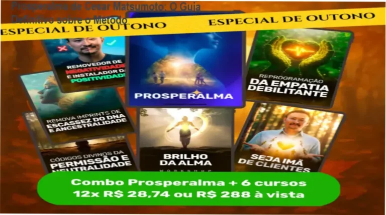 Visão detalhada da plataforma de membros e rituais do método Prosperalma de Cesar Matsumoto