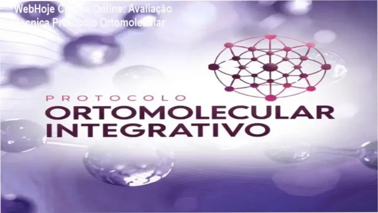 Protocolo Ortomolecular Integrativo WebHoje bastidores e funcionamento interno