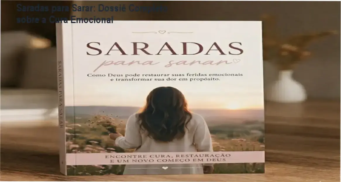 Visualização interna do eBook Saradas para Sarar mostrando o método de estudo bíblico e dinâmicas