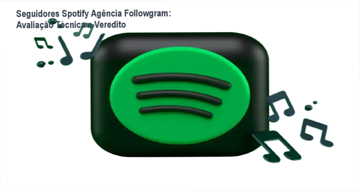 Representação de crescimento de seguidores no Spotify através dos serviços da Agência Followgram