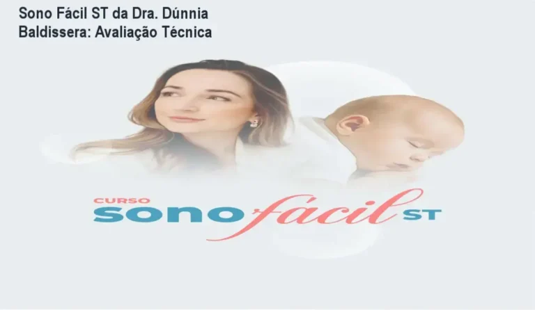 Visão detalhada da plataforma de curso Sono Fácil ST da Dra. Dúnnia Baldissera mostrando o método de sono infantil
