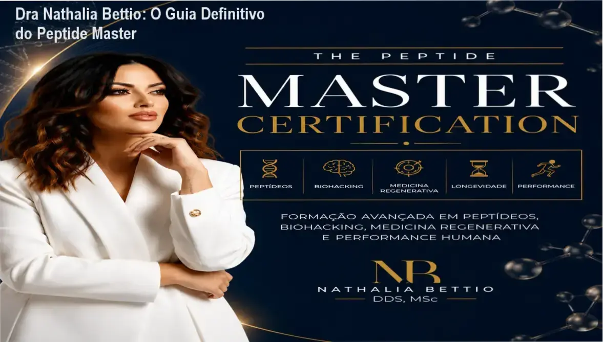 Visão interna da plataforma de cursos da Dra Nathalia Bettio para certificação em peptídeos