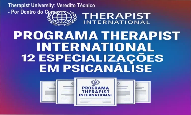 Therapist University bastidores e funcionamento do programa de psicanálise
