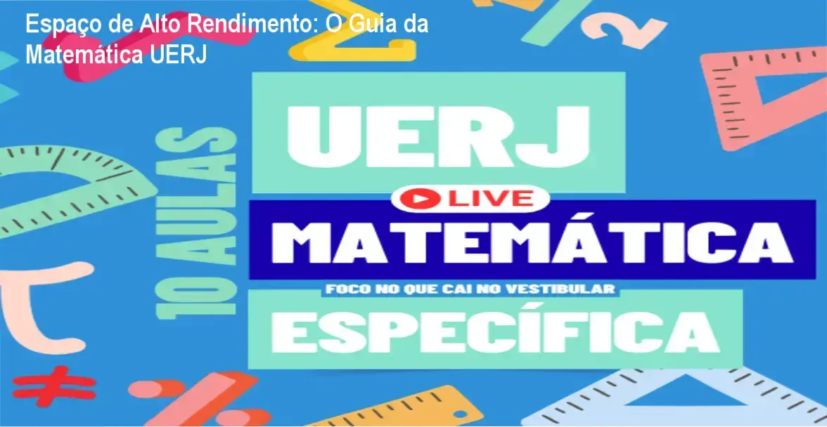 Interface do curso UERJ Matemática Específica da Espaço de Alto Rendimento mostrando aulas e resolução de questões