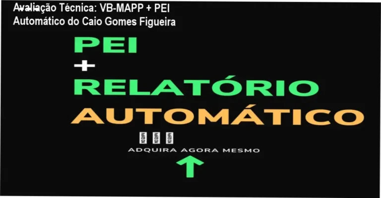 VB-MAPP + PEI + Relatório automático Caio Gomes Figueira bastidores funcionamento planilha Excel