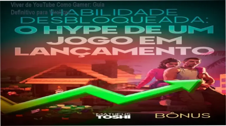 Interface do curso Viver de YouTube Como Gamer com foco em métricas de viralização