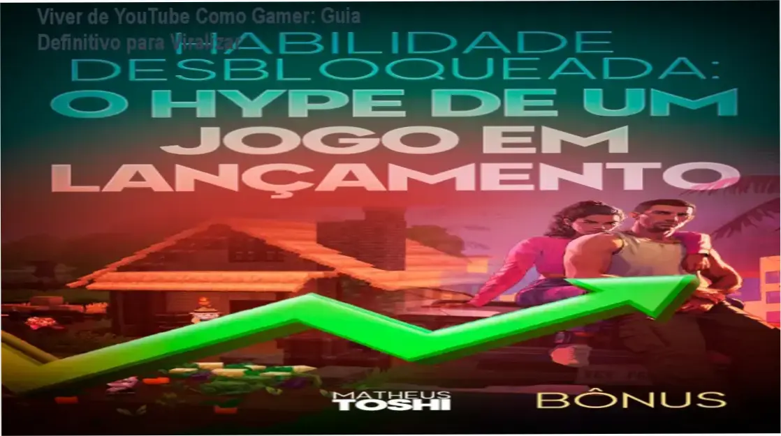 Viver de YouTube Como Gamer: Guia Definitivo para Viralizar 1 Interface do curso Viver de YouTube Como Gamer com foco em métricas de viralização