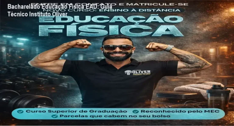 Estudante cursando Bacharelado em Educação Física EAD do Instituto Óliver em ambiente digital