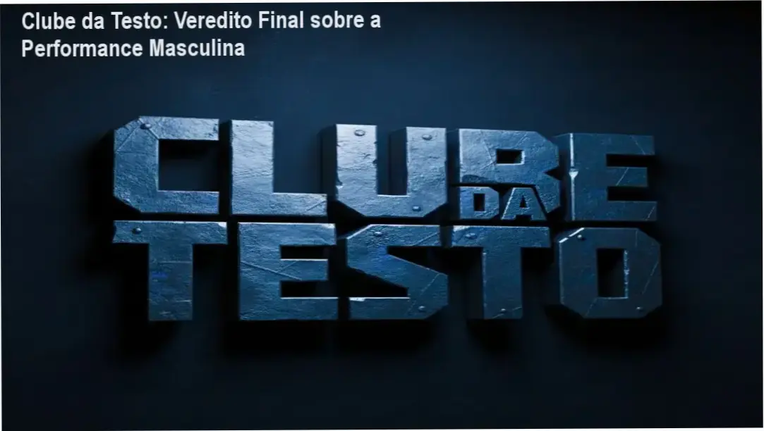 Representação técnica dos pilares de performance e saúde masculina do Clube da Testo