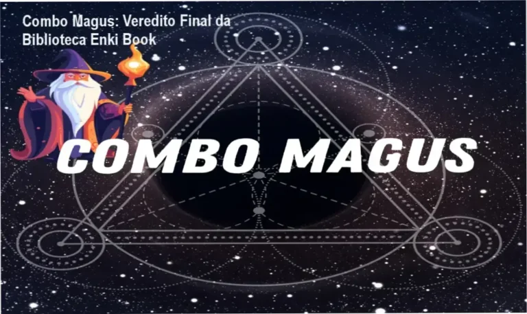 Combo Magus: Veredito Final da Biblioteca Enki Book 5 Interface da biblioteca digital Combo Magus com acervo de livros de ocultismo e espiritualidade