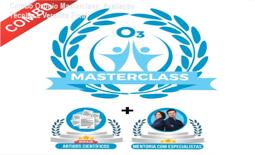 Profissional de saúde analisando protocolos do Combo Ozônio Masterclass para aplicação segura