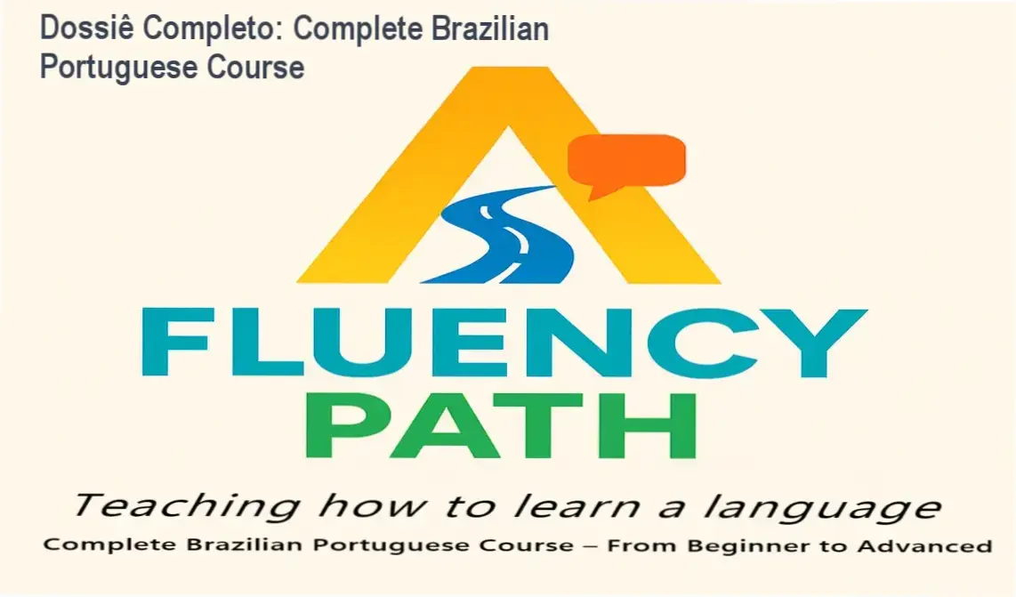 Complete Brazilian Portuguese Course Fluency Path visão interna do material e funcionamento