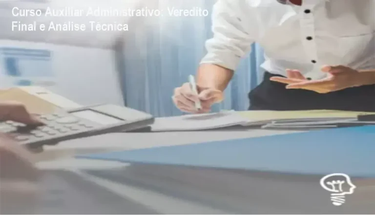 Curso Auxiliar Administrativo: Veredito Final e Análise Técnica 3 Interface e módulos do curso profissionalizante de Auxiliar Administrativo para primeiro emprego