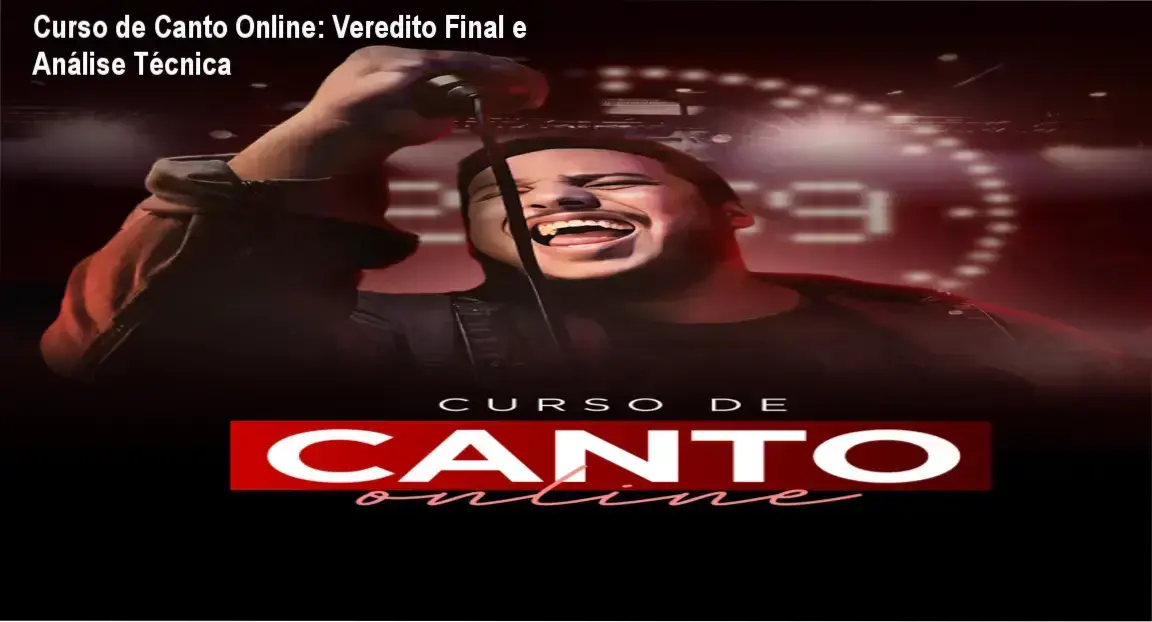 Cantor aplicando técnicas de Mix Voice e ressonância do Curso de Canto Online