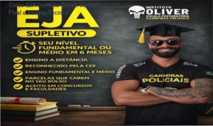 Plataforma de estudos do Curso EJA Supletivo do Instituto Óliver para conclusão do Ensino Médio