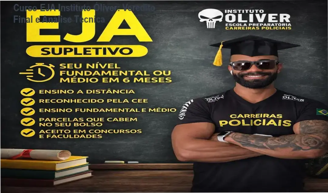 Plataforma de estudos do Curso EJA Supletivo do Instituto Óliver para conclusão do Ensino Médio