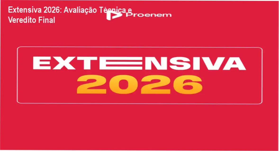 Material de estudo e cronograma do curso Extensiva 2026 para ENEM