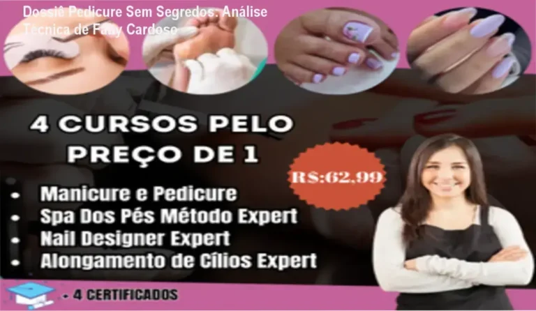 Curso Pedicure Sem Segredos de Fabiana Cardoso bastidores e funcionamento da plataforma