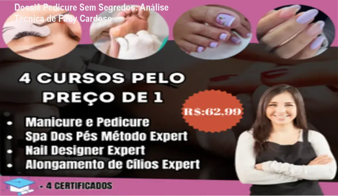 Curso Pedicure Sem Segredos de Fabiana Cardoso bastidores e funcionamento da plataforma