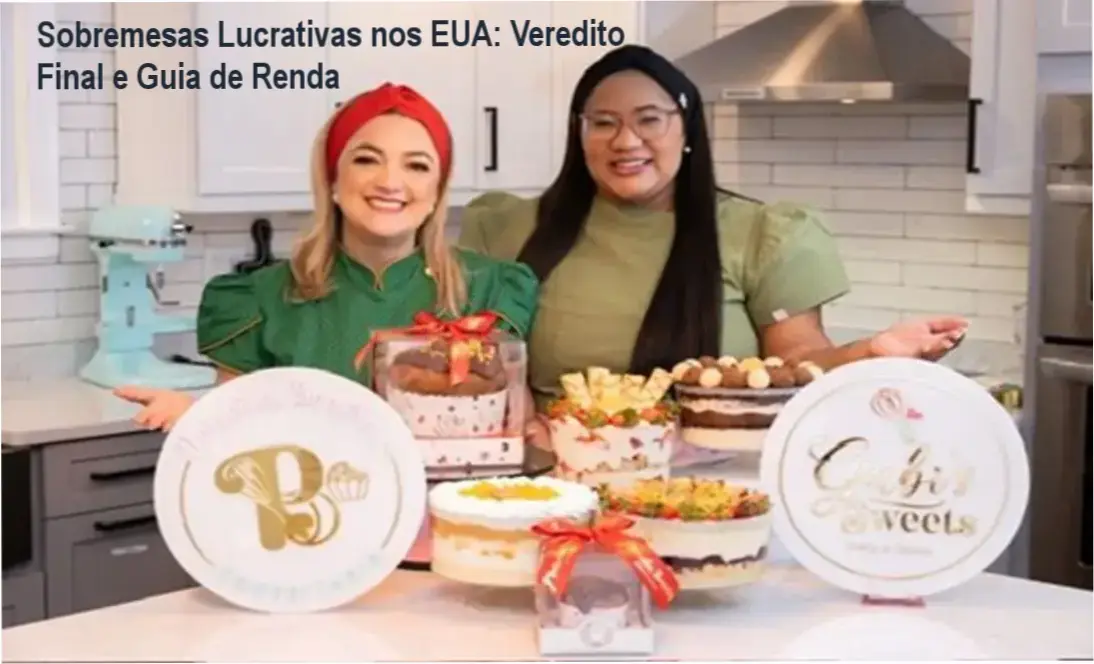 Kit de sobremesas lucrativas produzidas com ingredientes americanos para venda nos EUA