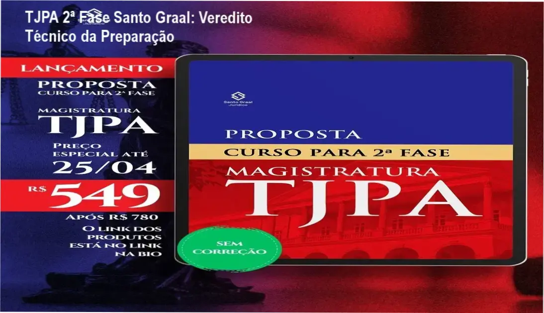 Material de estudo e simulados do curso TJPA 2ª fase com correção do Santo Graal Jurídico