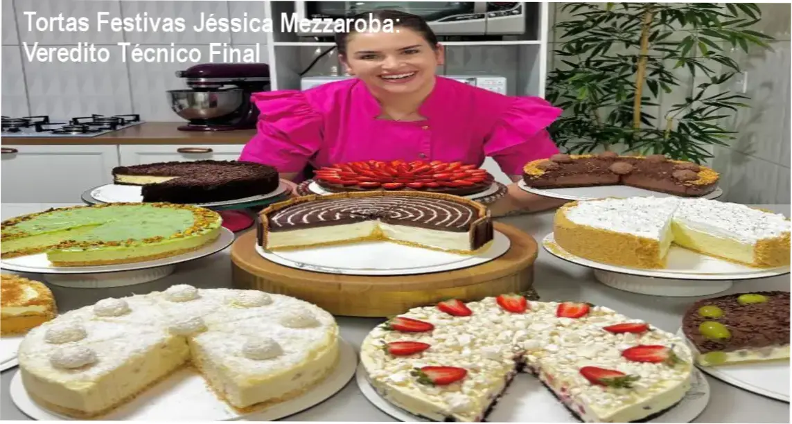 Tortas festivas profissionais produzidas com o método de confeitaria de Jéssica Mezzaroba