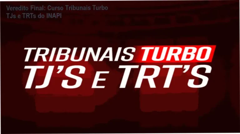 Curso Tribunais Turbo do Instituto INAPI: visão interna do funcionamento das aulas ao vivo