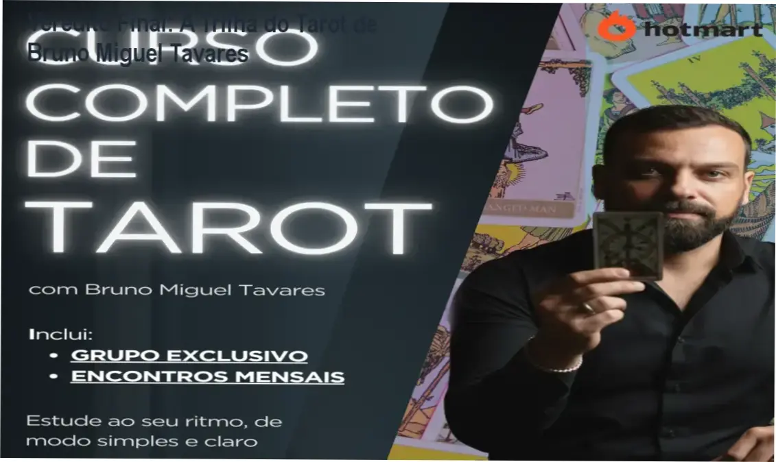 Estudo detalhado do curso A Trilha do Tarot de Bruno Miguel Tavares para formação profissional