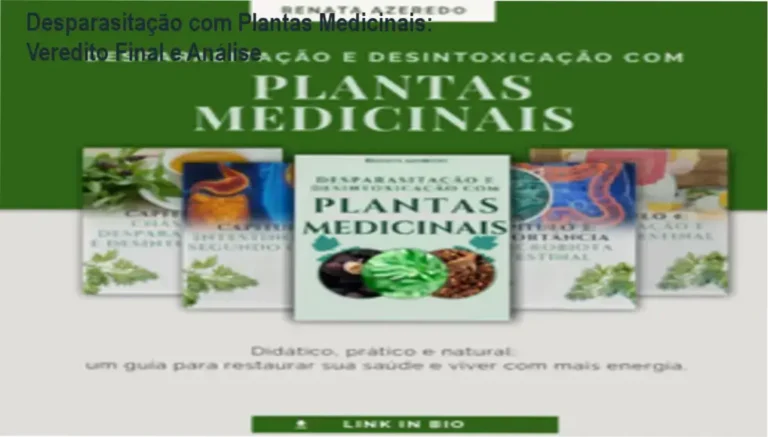 E-book Desparasitação e Desintoxicação com Plantas Medicinais de Renata Azeredo sobre fitoterapia natural