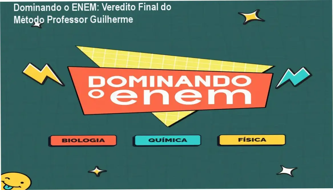 Interface do curso Dominando o ENEM com cronograma de Ciências da Natureza do Professor Guilherme
