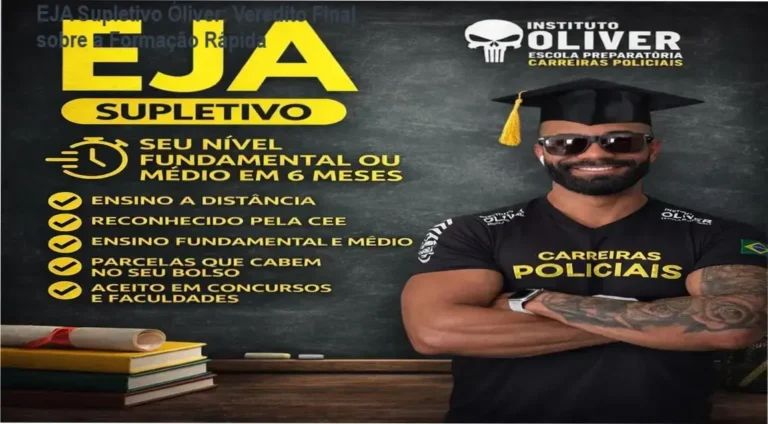 EJA Supletivo Óliver: Veredito Final sobre a Formação Rápida 4 Estudante utilizando a plataforma do EJA Supletivo Óliver para conclusão de escolaridade